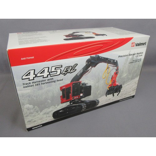 345 - SWORD MODELS 1/50 Komatsu Valmet 445EXL Track Harvester. Mint in a Near Mint Plus Box.