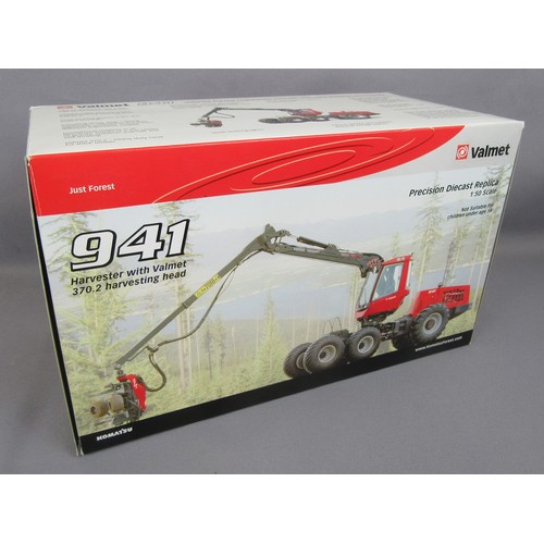 346 - SWORD MODELS 1/50 Komatsu 941 Harvester with Valmet Harvesting Head. Mint in a Near Mint Plus Box.