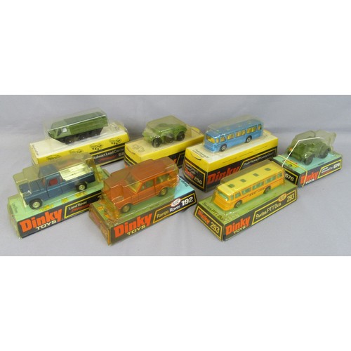 373 - DINKY TOYS to include 680 Ferret Armoured Car, 676 Daimler Armoured Car, 682 Stalwart Carrier, 344 L... 