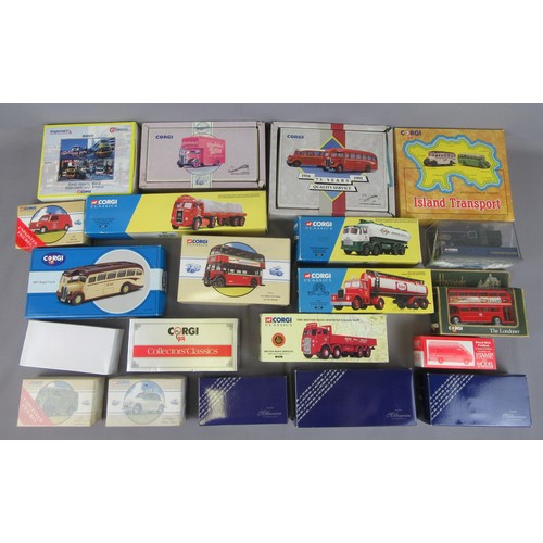 375 - CORGI CLASSICS Cars, Commercials and Buses. Near Mint to Mint in Excellent to Mint Boxes. (21)