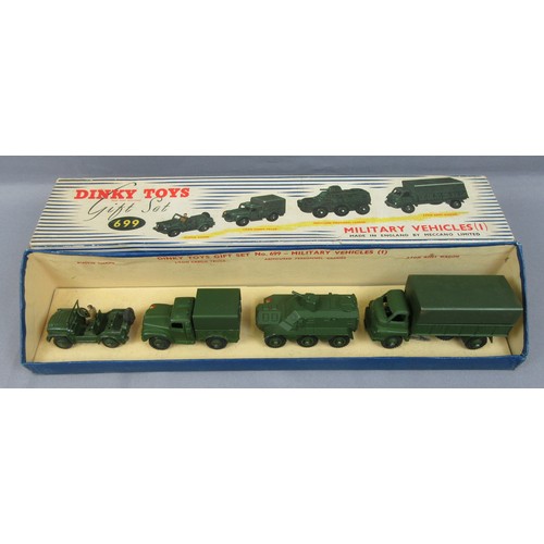 393 - DINKY TOYS 699 Military Gift Set. Excellent to Near Mint in an Excellent Plus Box.