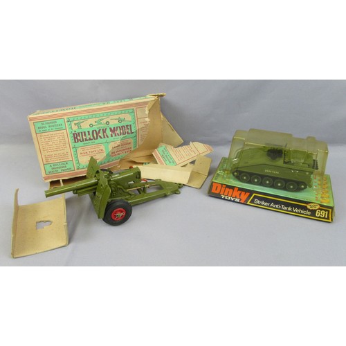 394 - DINKY TOYS 691 Stricker Anti-Tank Vehicle, Mint in a Near Mint Box, plus MSR Toys (Bullock Model) Lo... 