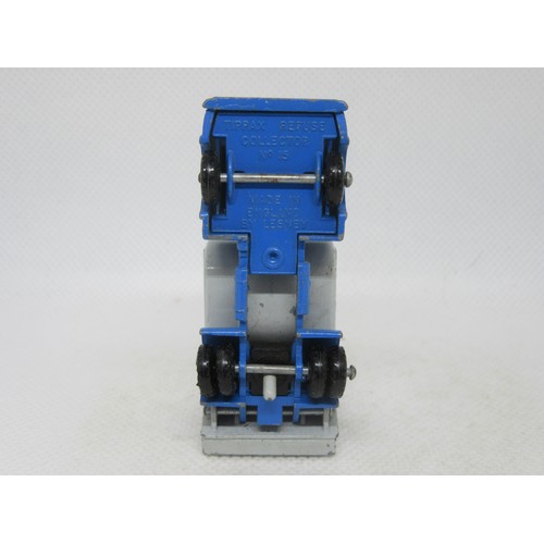 399 - MATCHBOX 1-75 REGULAR WHEELS Pre-Production Colour Trial 15c Refuse Truck in lighter blue without pe... 