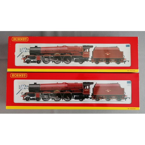 445 - HORNBY (CHINA) 00 Gauge Super Detail DCC ready BR (LMS) 4-6-2 Princess class loco’s comprising 46203... 