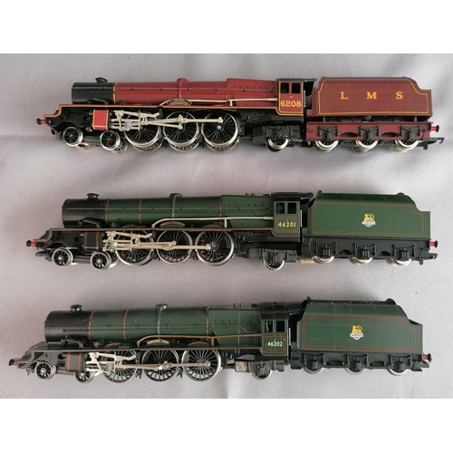 447 - HORNBY 00 Gauge LMS & BR London Midland Region tender drive loco’s comprising BR Princess class 8P 4... 