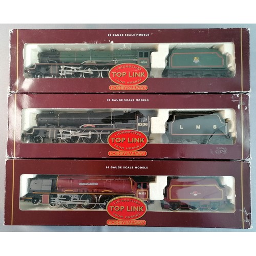 448 - HORNBY 00 Gauge Top Link Tender Drive Loco’s comprising LMS Princess class   4-6-2 No 6206 Princess ... 