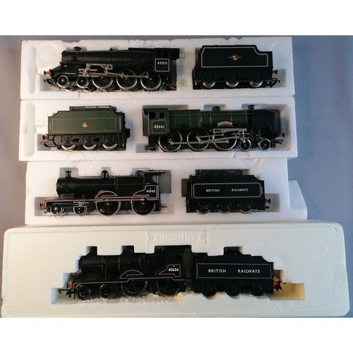 452 - HORNBY 00 Gauge Tender Drive Loco’s comprising BR(LM) Compound 4P 4-4-0 No 41043 Cat no R175 black, ... 