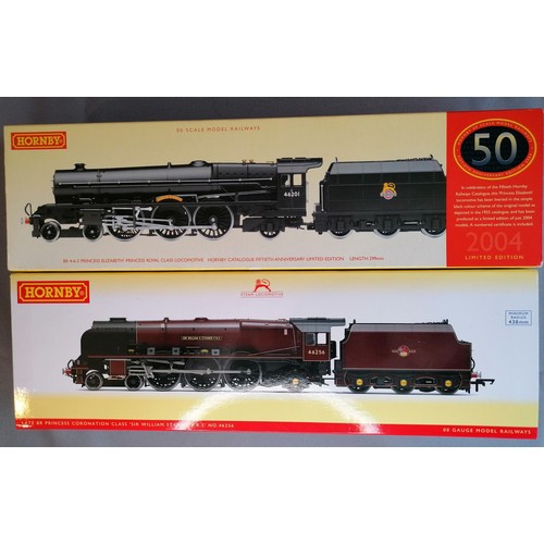 482 - HORNBY (CHINA) 00 Gauge Loco’s comprising BR Princess class No 46201 Princess Elizabeth black Cat no... 