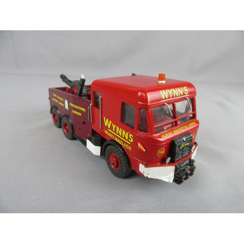 335 - ASAM MODELS 1:48 white metal Wynns C230 Pacific Narrow Body Heavy Tow (slight damage on roof) and CO... 