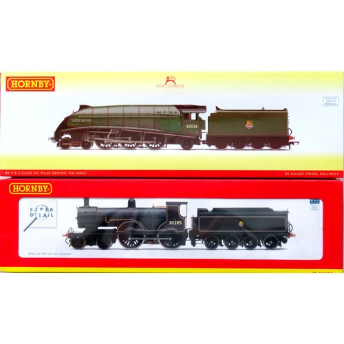 62 - HORNBY (China) 00 gauge Steam Locos comprising: R3522 Class A4 4-6-2 “Miles Beevor” Loco and Tender ... 