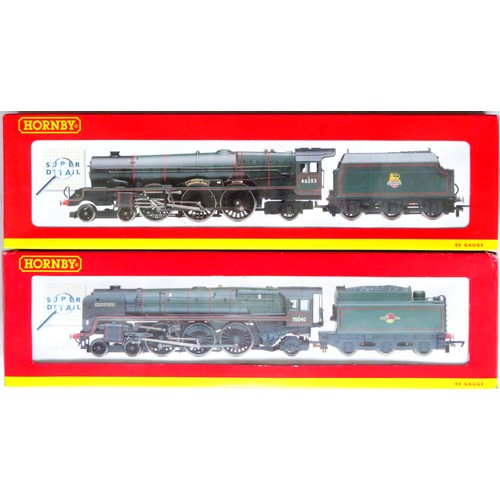 86 - HORNBY (China) 00 gauge Steam Locos comprising: R2180 Britannia Class 4-6-2 “Clive of India” Loco an... 