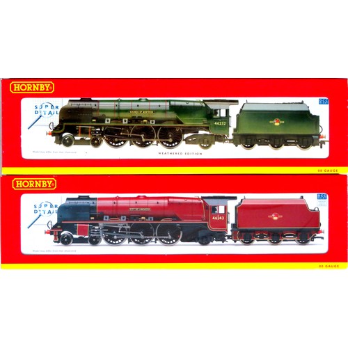 89 - HORNBY (China) 00 gauge Steam Locos comprising: R2930 Princess Coronation Class 4-6-2 “City of Lanca... 