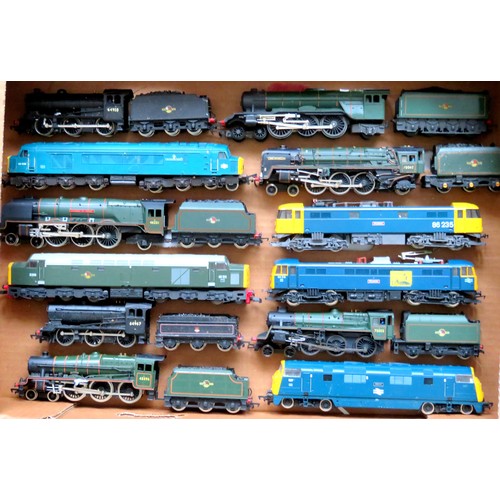 95 - HORNBY / LIMA / BACHMANN etc. 00 gauge Locos comprising: 7 x Steam Locos and Tenders, 5 x Diesel Loc... 