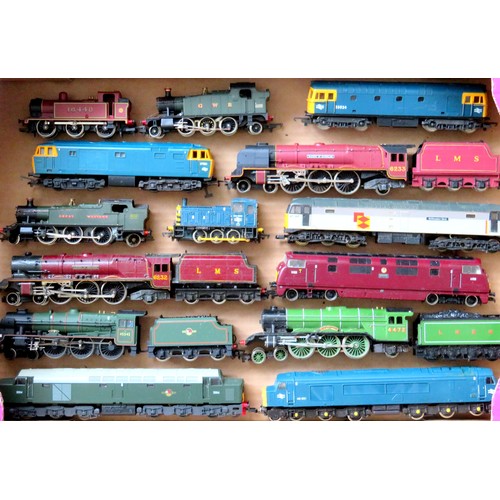 96 - HORNBY / LIMA / AIRFIX etc. 00 gauge 14 x Locos to include: 4-6-0 Loco and Tender, 4-6-2 Loco and Te... 