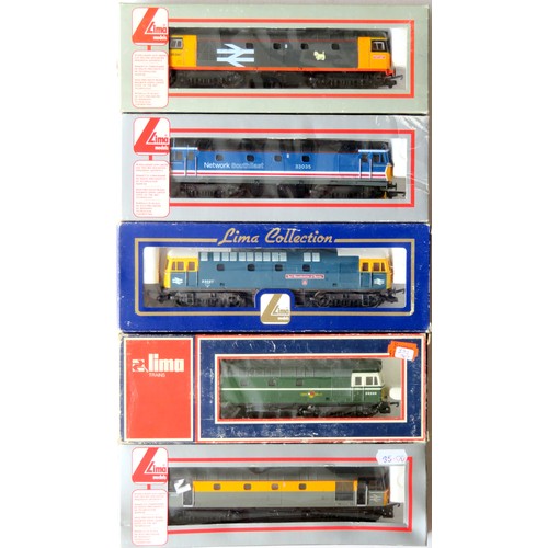 112 - LIMA 00 gauge Diesel Locos comprising: Class 33 “Earl Mountbatten of Burma” No. 33027 BR blue, Class... 