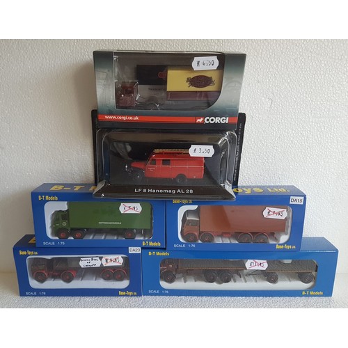 495 - B-T MODELS (Base Toys) Commercial vehicles, various makes and liveries plus Corgi & DeAgostini Fire ... 