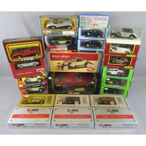 508 - SOLIDO / ELIGOR / POLISTIL / CORGI Vintage Rolls Royce assorted models. Near Mint to Mint in Excelle... 