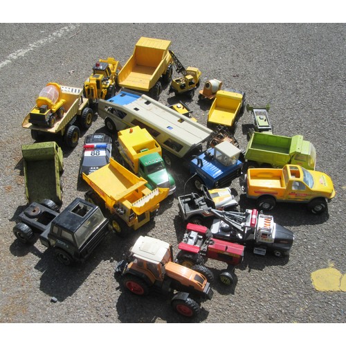 523 - TONKA Vehicles and others, Pressed Steel and Plastic, various scales. Poor to Good. (collection only... 