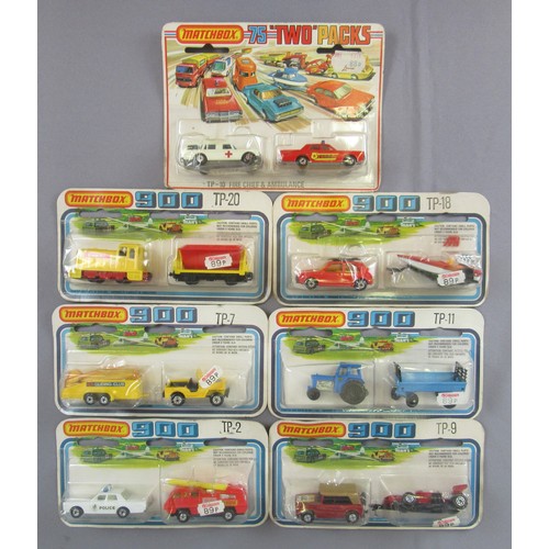 528 - MATCHBOX SUPERFAST 900 Twinpacks to include TP-2, TP-7, TP-9, TP-10, TP-11, TP-18 and TP-20. Very Ne... 