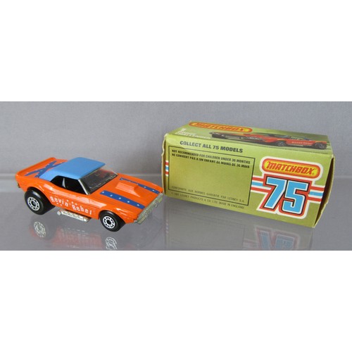 540 - MATCHBOX SUPERFAST #1 DODGE CHALLENGER ‘REVIN REBEL’. Very Near Mint in a Near Mint Plus Box (light ... 