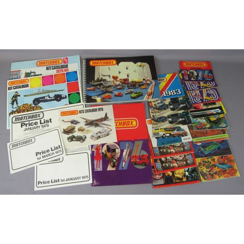 563 - MATCHBOX TOYS Trade & Pocket Catalogues plus some Dealer Price Lists. Good to Near Mint.