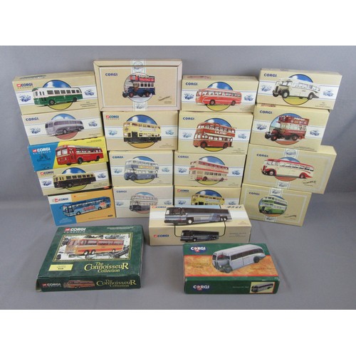 323 - CORGI CLASSICS Buses and Coaches. Near Mint Plus to Mint in Poor to Near Mint Boxes. (37)