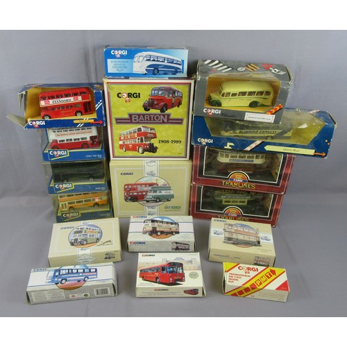 323 - CORGI CLASSICS Buses and Coaches. Near Mint Plus to Mint in Poor to Near Mint Boxes. (37)