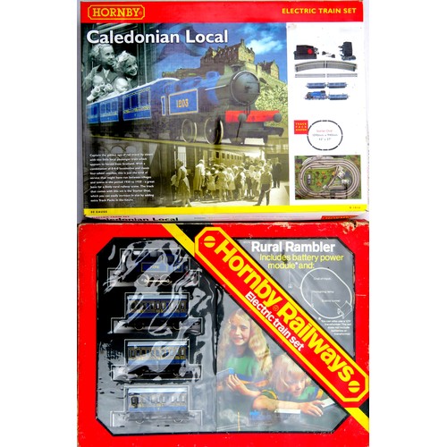 126 - HORNBY 00 gauge Train Sets comprising: R1016 “Caledonian Local” Train Set containing 0-4-0 Loco and ... 