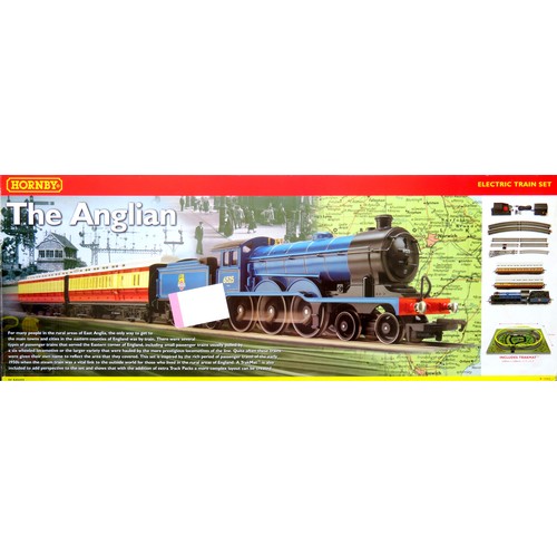 144 - HORNBY 00 gauge R1089 “The Anglian” Train Set containing: Class B12 4-6-0 Loco and Tender BR blue wi... 