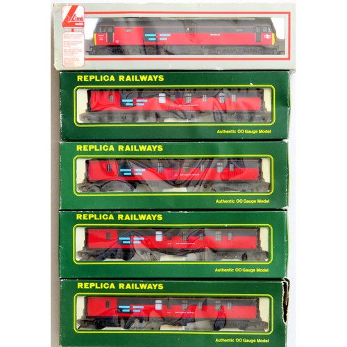 148 - REPLICA RAILWAYS / LIMA 00 gauge RES (Rail Express Services) Loco and Coaches comprising: Lima Class... 