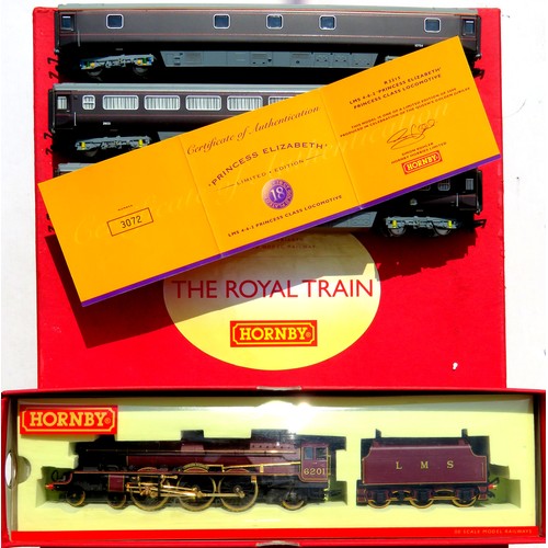 161 - HORNBY (China) 00 gauge “The Royal Train” Set containing: Princess Royal Class 4-6-2 “Princess Eliza... 