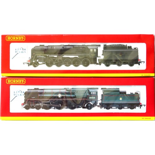 213 - HORNBY (China) 00 gauge Steam Locos comprising: R2170 Merchant Navy Class 4-6-2 “Holland-Africa Line... 