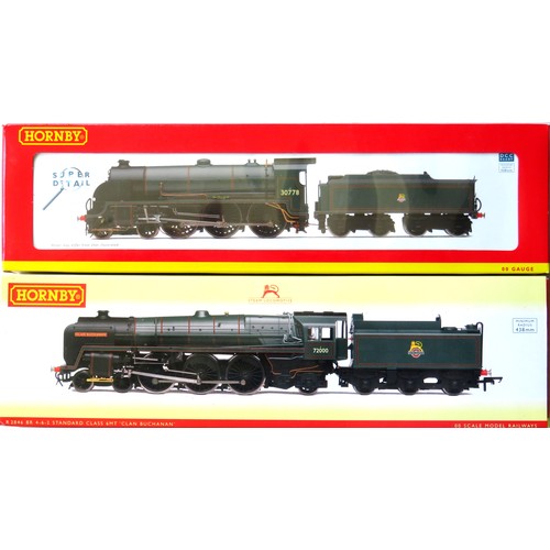 214 - HORNBY (China) 00 gauge Steam Locos comprising: R2846 Standard Class 4-6-2 “Clan Buchanan” Loco and ... 