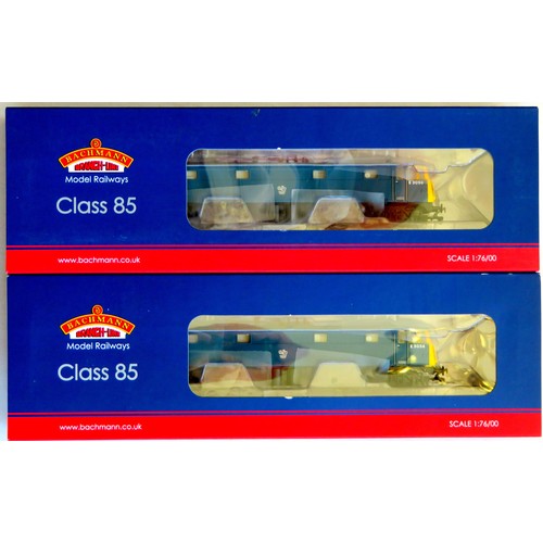 235 - BACHMANN 00 gauge Locos comprising 2 x 31-677 Type AL5 Overhead Electric Locos No. E3056 BR blue. Bo... 