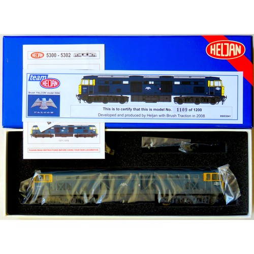 HELJAN 00 gauge 53041 Brush Built Prototype Diesel Electric Loco “Falcon” No. 1200 in blue livery Limited Edition with Certificate No. 1,109 of 1,200 produced with Accessory Pack and Paperwork. Near Mint in Near Mint Box