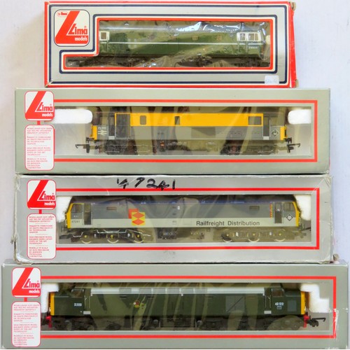 249 - LIMA 00 gauge Diesel Locos comprising: 1CO-CO1 No. D200 BR green, Class 47 No. 47241 Railfreight Dis... 