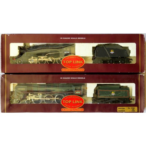 257 - HORNBY 00 gauge Top Link Steam Locos comprising:  R2010 Britannia Class 4-6-2 “Lord Roberts” Loco an... 