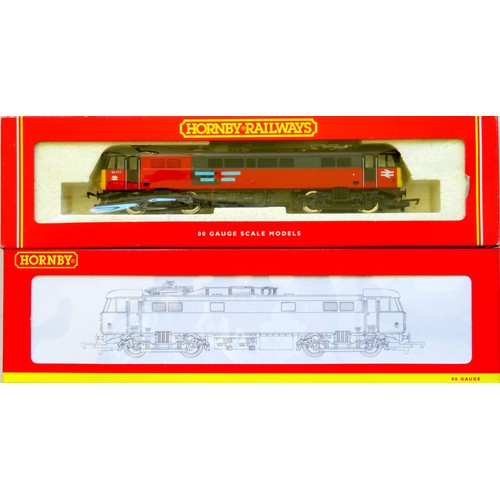 259 - HORNBY 00 gauge 2 x Class 86 Overhead Electric Locos comprising: R3058  No. 86637 Freightliner green... 