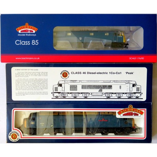 272 - BACHMANN 00 gauge Locos comprising: 31-677 Type AL5 Overhead Electric Loco No. E3056 BR blue. Near M... 