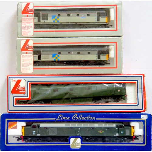 281 - LIMA 00 gauge Diesel Locos comprising: Class 40 No. 337 BR green, Class 33 No. 33033 2-tone grey, Cl... 