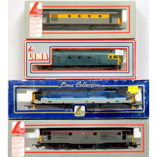 284 - LIMA 00 gauge Diesel Locos comprising: Class 31 “The Enginemen’s Fund” No. 31568 grey (respray to Bo... 