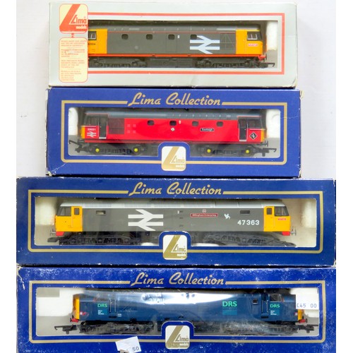 285 - LIMA 00 gauge Diesel Locos comprising: Class 47 “Billingham Enterprise” No. 47363 Railfreight grey, ... 