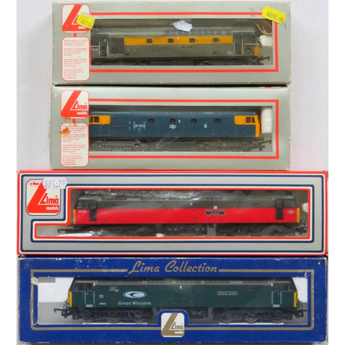 335 - LIMA 00 gauge Diesel Locos comprising: Class 47 “S.S. Great Britain” No. 47813 Great Western green l... 