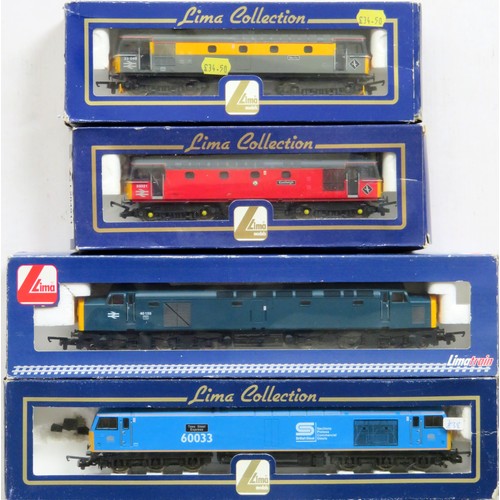 336 - LIMA 00 gauge Diesel Locos comprising: Class 60 “Tees Steel Express” No. 60033 British Steel blue li... 