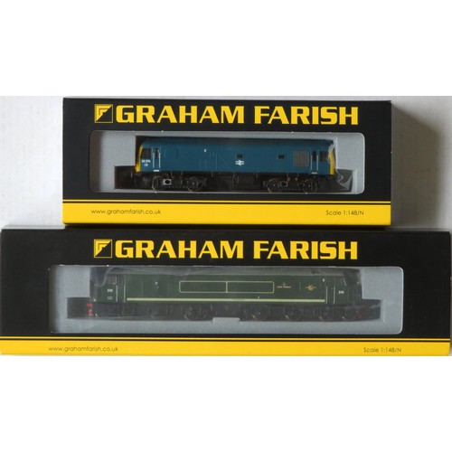 582 - GRAHAM FARISH (Bachmann) N gauge Locos comprising: 371-575A Class 45 Diesel Loco “Royal Signals” No.... 