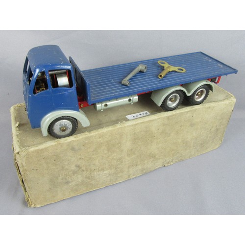 578 - SHACKLETON Foden FG Flatbed Lorry, Blue with Grey mudguards. Good with Good Packaging.