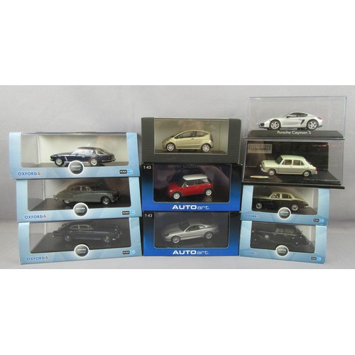 352 - OXFORD / AUTOART 1/43rd cars to include Bentley, Aston Martin, Jensen and others. Mint in Near Mint ... 