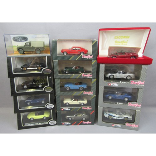 374 - CORGI DETAIL / MAXI CAR group of 1/43rd Cars. Near Mint to Mint in Excellent to Near Mint Boxes. (14... 