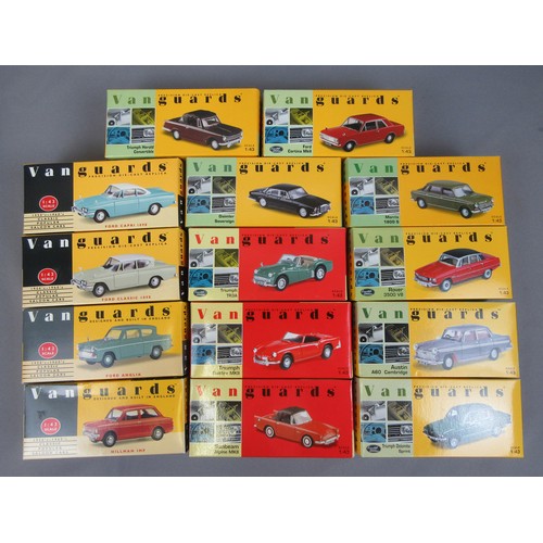 376 - VANGUARDS 1/43rd Group of cars to include Ford, Triumph, Rover and others. Near Mint to Mint in Exce... 