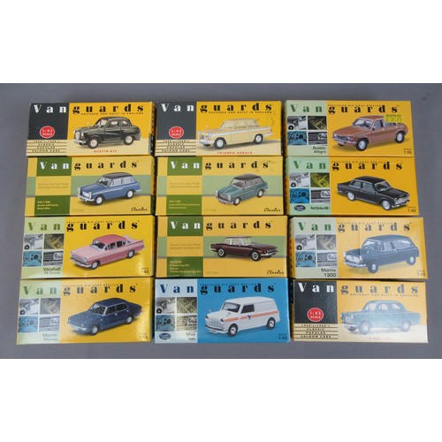 377 - VANGUARDS 1/43rd Group of cars to include Austin, Triumph, Morris and others. Near Mint to Mint in E... 